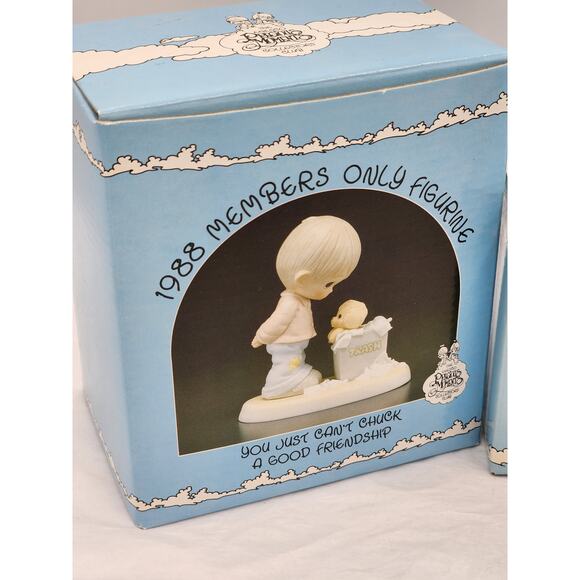 Precious Moments Members Only Figurines Lot Chuck Friendship Vintage 1980s W/Box - Picture 11 of 14